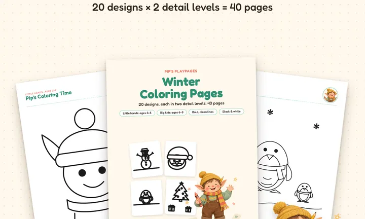 Winter Coloring Pages (20) product preview