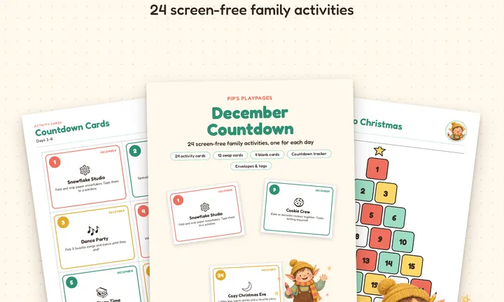 December Countdown Activity Calendar product preview